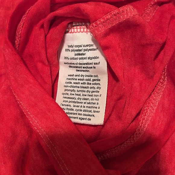 Tommy Hilfiger red short sleeve crop top - Picture 5 of 6